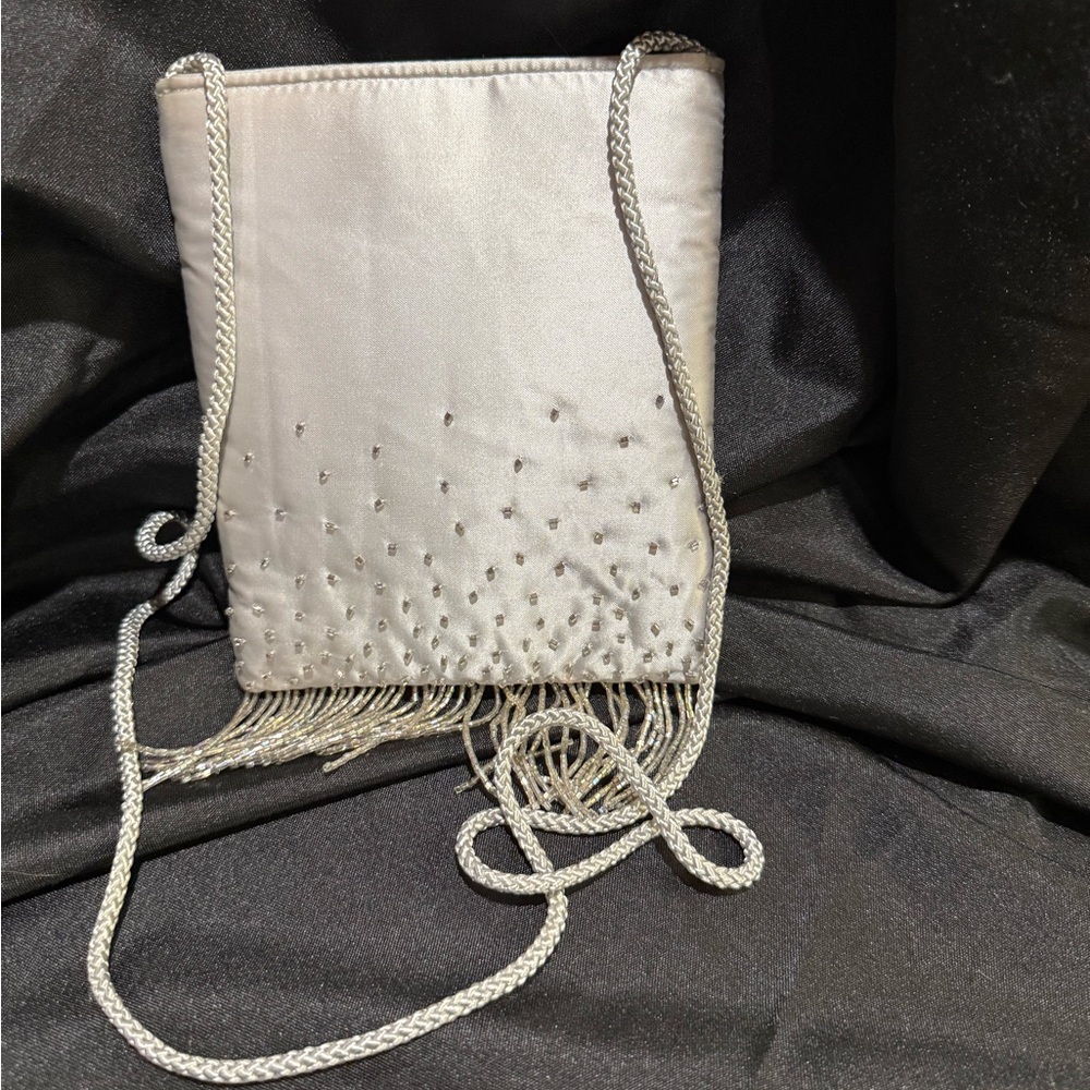 Elegant Silver Evening Bag